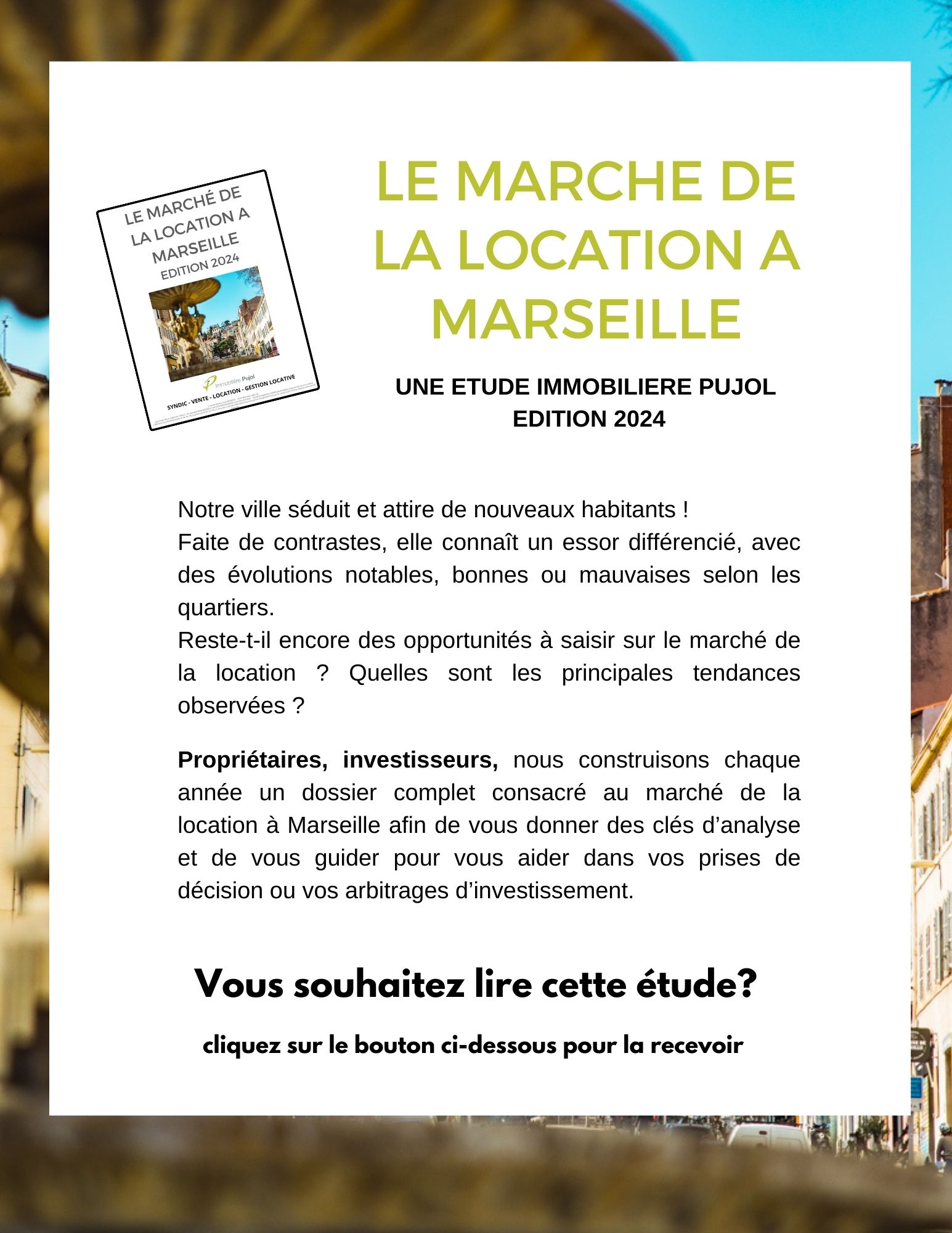 MARCHE DE LA location  MARSEILLE 2024